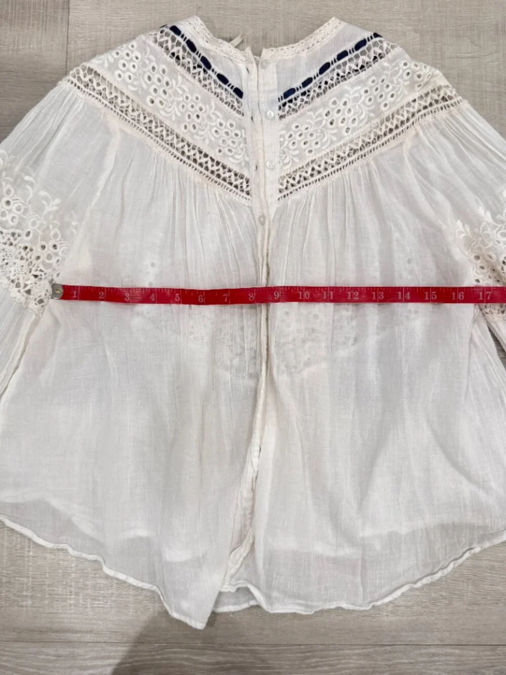 Free People Abigail Victorian Cotton Top